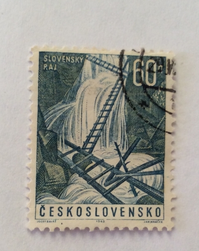 Почтовая марка Чехословакия (Ceskoslovensko ) Great Hawk Gorge | Год выпуска 1963 | Код каталога Михеля (Michel) CS 1420