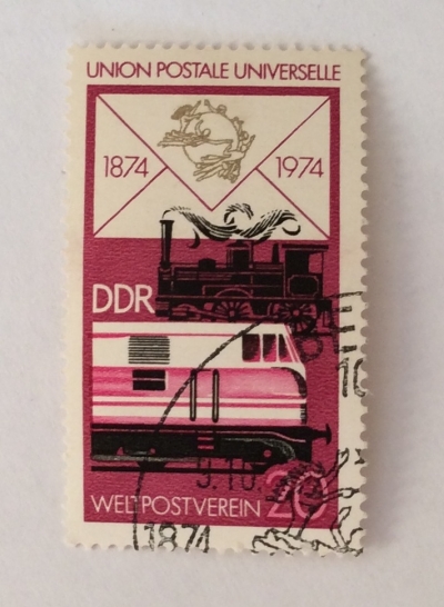 Почтовая марка ГДР (DDR) Railroad engines | Год выпуска 1974 | Код каталога Михеля (Michel) DD 1985