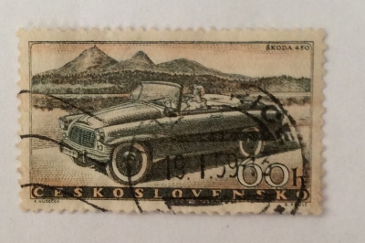 Почтовая марка Чехословакия (Ceskoslovensko ) Škoda 450 | Год выпуска 1958 | Код каталога Михеля (Michel) CS 1111