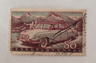Почтовая марка Чехословакия (Ceskoslovensko ) Tatra 603 | Год выпуска 1958 | Код каталога Михеля (Michel) CS 1112