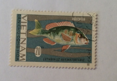 Почтовая марка Вьетнам (Vietnam) Chinese Emperor (Lethrinus haematopterus) | Год выпуска 1967 | Код каталога Михеля (Michel) VN 488