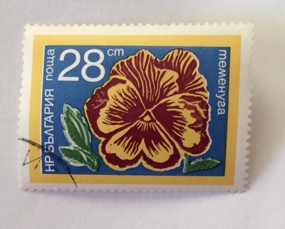 Почтовая марка Болгария (НР България) Pansy (Viola) | Год выпуска 1974 | Код каталога Михеля (Michel) BG 2350