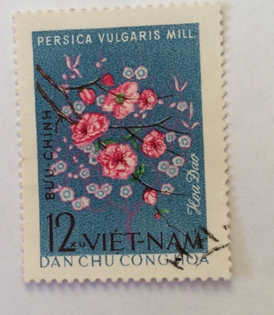 Почтовая марка Вьетнам (Vietnam) Peach Blosom (persica Vulgaris) | Год выпуска 1964 | Код каталога Михеля (Michel) VN 302