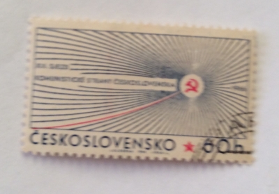 Почтовая марка Чехословакия (Ceskoslovensko ) Czechoslovak Communist Party, 13th Congress | Год выпуска 1966 | Код каталога Михеля (Michel) CS 1627