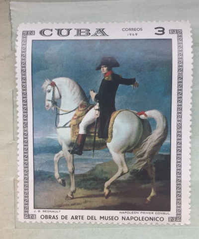 Почтовая марка Куба (Cuba correos) Napoleon as First Consul; JB Regnault) | Год выпуска 1969 | Код каталога Михеля (Michel) CU 1496
