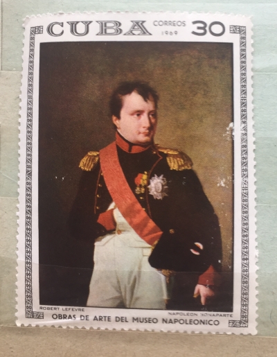 Почтовая марка Куба (Cuba correos) Napoleon Bonaparte, R. Lefevre | Год выпуска 1969 | Код каталога Михеля (Michel) CU 1500