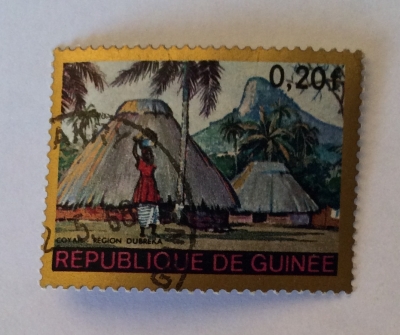 Почтовая марка Республика Гвинея (Rebulique de Guinee) Coyah, Dubréka Region | Год выпуска 1968 | Код каталога Михеля (Michel) GN 468-2