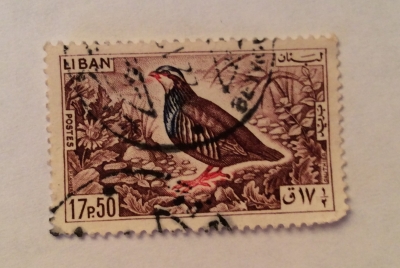 Почтовая марка Ливан (Liban postes) Rock Partridge (Alectoris graeca) | Год выпуска 1965 | Код каталога Михеля (Michel) LB 897