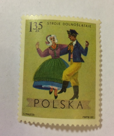 Почтовая марка Польша (Polska) Lower Silesia, Wroclaw | Год выпуска 1969 | Код каталога Михеля (Michel) PL 1954