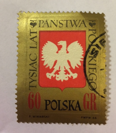 Почтовая марка Польша (Polska) Polish Eagle-1 | Год выпуска 1966 | Код каталога Михеля (Michel) PL 1689