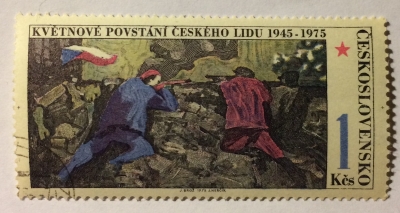 Почтовая марка Чехословакия (Ceskoslovensko) Czech May Uprising 1945 | Год выпуска 1975 | Код каталога Михеля (Michel) CS 2254