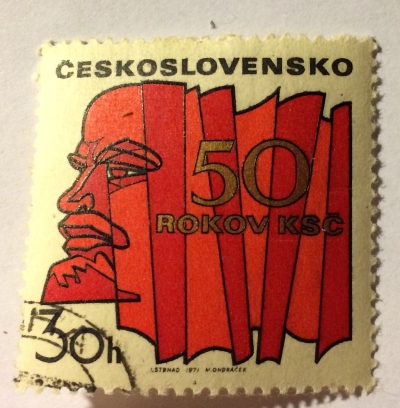 Почтовая марка Чехословакия (Ceskoslovensko) Vladimir Lenin (1870-1924) | Год выпуска 1971 | Код каталога Михеля (Michel) CS 2004