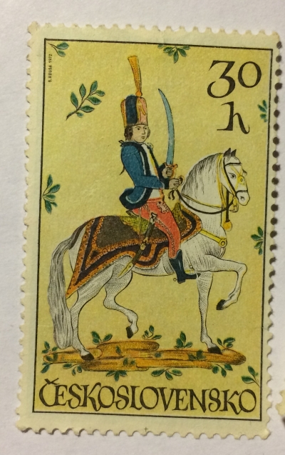 Почтовая марка Чехословакия (Ceskoslovensko) Hussar, 18th century | Год выпуска 1972 | Код каталога Михеля (Michel) CS 2097-3
