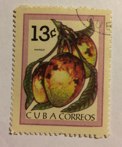 Почтовая марка Куба (Cuba correos) Mango | Год выпуска 1963 | Код каталога Михеля (Michel) CU 863