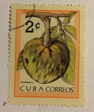 Почтовая марка Куба (Cuba correos) Chirimoya | Год выпуска 1963 | Код каталога Михеля (Michel) CU 860-2