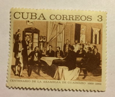 Почтовая марка Куба (Cuba correos) Conferenc from Guaimoro | Год выпуска 1969 | Код каталога Михеля (Michel) CU 1460-2
