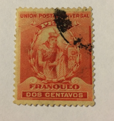 Почтовая марка Перу (Peru) Manco Capac | Год выпуска 1899 | Код каталога Михеля (Michel) PE 101