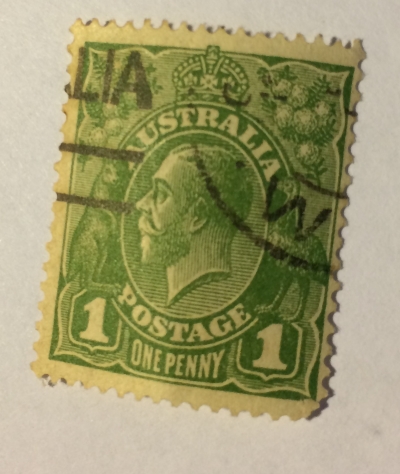 Почтовая марка Австралия (Postage Australia) King George V | Год выпуска 1924 | Код каталога Михеля (Michel) AU 56X