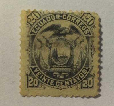 Почтовая марка Эквадор (Ecuador correos) Eagle & Arms | Год выпуска 1881 | Код каталога Михеля (Michel) EC 12