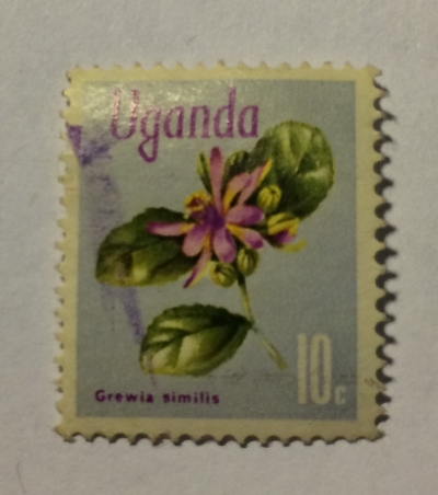 Почтовая марка Уганда (Uganda) Grewia similis | Год выпуска 1969 | Код каталога Михеля (Michel) UG 106