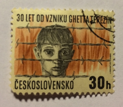 Почтовая марка Чехословакия (Ceskoslovensko ) Terezin concentration camp | Год выпуска 1972 | Код каталога Михеля (Michel) CS 2054
