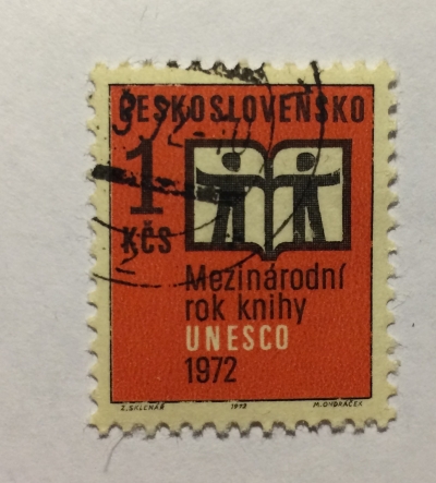 Почтовая марка Чехословакия (Ceskoslovensko ) International Book Year, 1972 | Год выпуска 1972 | Код каталога Михеля (Michel) CS 2058