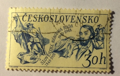 Почтовая марка Чехословакия (Ceskoslovensko ) Slovak Uprising 1848, 120th Anniversary | Год выпуска 1968 | Код каталога Михеля (Michel) CS 1814-2