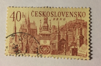 Почтовая марка Чехословакия (Ceskoslovensko ) International Tourism Year 1968 | Год выпуска 1967 | Код каталога Михеля (Michel) CS 1678-2