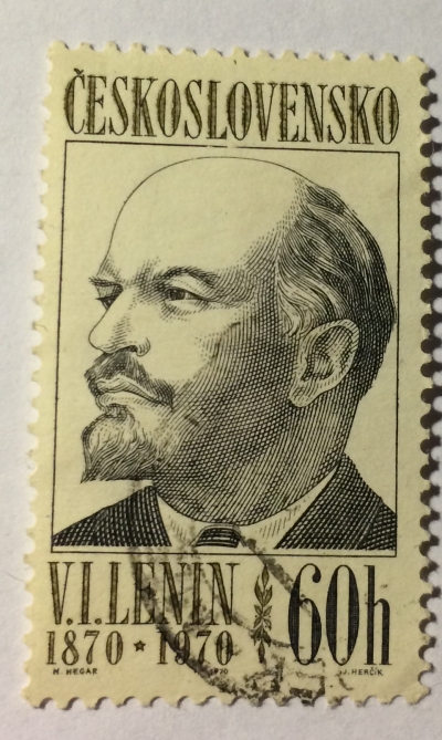 Почтовая марка Чехословакия (Ceskoslovensko) Vladimir Lenin (1870-1924) | Год выпуска 1970 | Код каталога Михеля (Michel) CS 1940-2