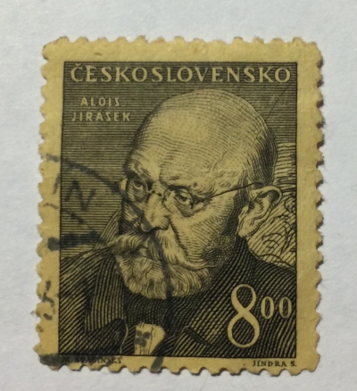 Почтовая марка Чехословакия (Ceskoslovensko) Alois Jirásek | Год выпуска 1949 | Код каталога Михеля (Michel) CS 571