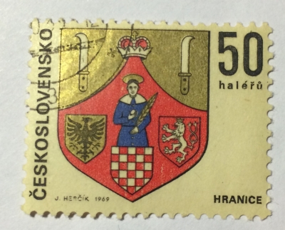 Почтовая марка Чехословакия (Ceskoslovensko) Hranice | Год выпуска 1970 | Код каталога Михеля (Michel) CS 1905-2