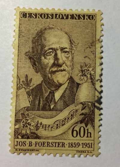 Почтовая марка Чехословакия (Ceskoslovensko) J. B. Foerster (1859-1951) | Год выпуска 1957 | Код каталога Михеля (Michel) CS 1021-2