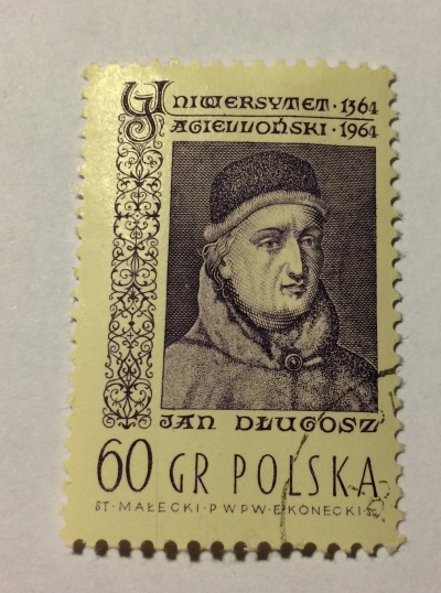 Почтовая марка Польша (Polska) Jan Dlugosz | Год выпуска 1964 | Код каталога Михеля (Michel) PL 1487