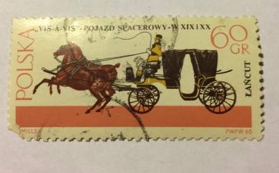 Почтовая марка Польша (Polska) Vis-a-vis | Год выпуска 1965 | Код каталога Михеля (Michel) PL 1647-2