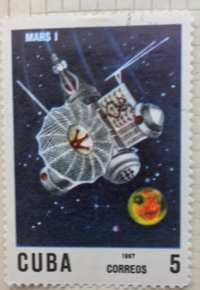 Почтовая марка Куба (Cuba correos) Mars 1 | Год выпуска 1967 | Код каталога Михеля (Michel) CU 1355