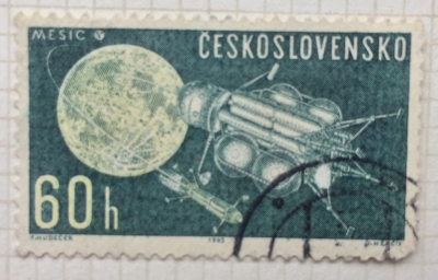 Почтовая марка Чехословакия (Ceskoslovensko ) Space Research | Год выпуска 1963 | Код каталога Михеля (Michel) CS 1398