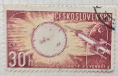 Почтовая марка Чехословакия (Ceskoslovensko ) Space Research | Год выпуска 1963 | Код каталога Михеля (Michel) CS 1396