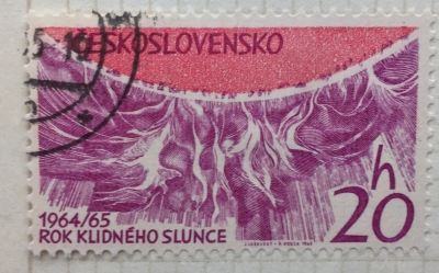 Почтовая марка Чехословакия (Ceskoslovensko ) Maximum Sun-spot Activity | Год выпуска 1965 | Код каталога Михеля (Michel) CS 1515