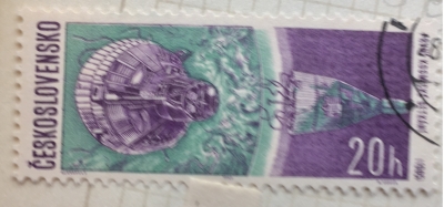 Почтовая марка Чехословакия (Ceskoslovensko ) First Space Rendezvous | Год выпуска 1966 | Код каталога Михеля (Michel) CS 1651