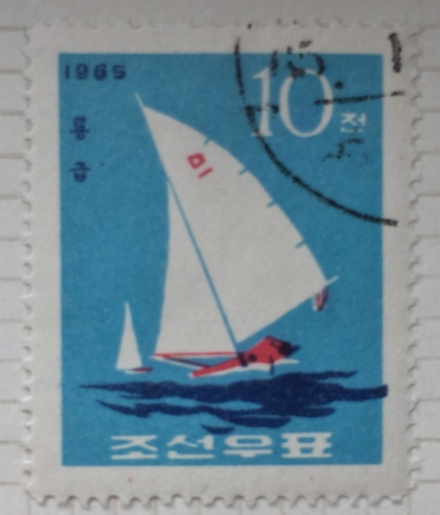 Почтовая марка КНДР (Корея) Finn class | Год выпуска 1965 | Код каталога Михеля (Michel) KP 668A