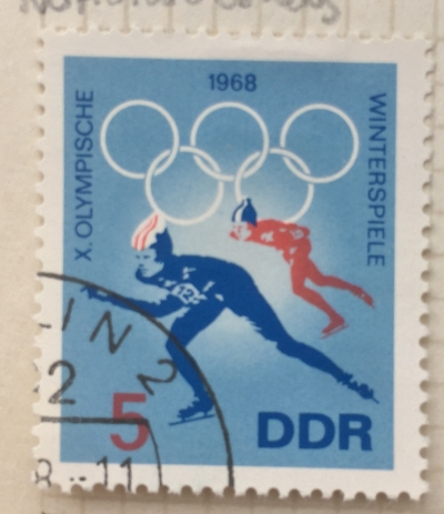 Почтовая марка ГДР (DDR) High Speed Ice | Год выпуска 1968 | Код каталога Михеля (Michel) DD 1335