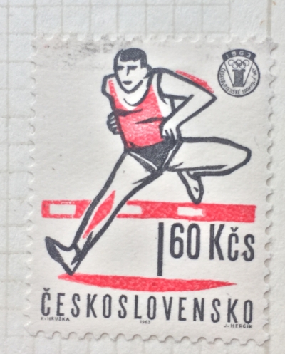 Почтовая марка Чехословакия (Ceskoslovensko ) The 1st Czech Summer Games | Год выпуска 1963 | Код каталога Михеля (Michel) CS 1382