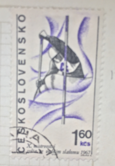 Почтовая марка Чехословакия (Ceskoslovensko ) The 10th World Water-slalom Championships | Год выпуска 1968 | Код каталога Михеля (Michel) CS 1704