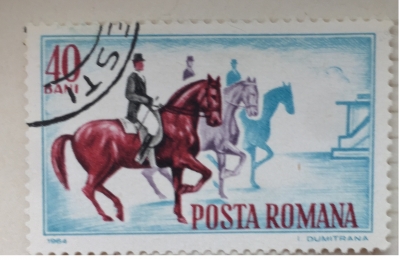 Почтовая марка Румыния (Posta Romana) Rider at the start | Год выпуска 1964 | Код каталога Михеля (Michel) RO 2276