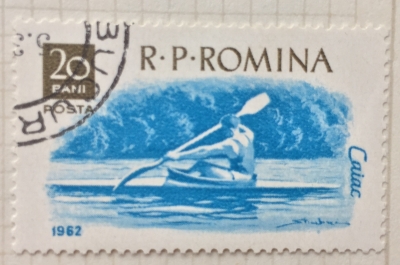 Почтовая марка Румыния (Posta Romana) Kayaking | Год выпуска 1962 | Код каталога Михеля (Michel) RO 2049