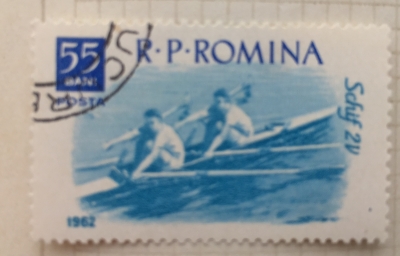 Почтовая марка Румыния (Posta Romana) Canoe double | Год выпуска 1962 | Код каталога Михеля (Michel) RO 2051