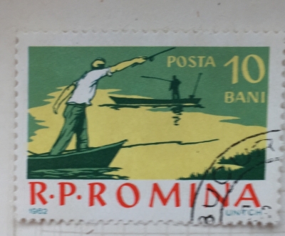 Почтовая марка Румыния (Posta Romana) Boat fishing | Год выпуска 1962 | Код каталога Михеля (Michel) RO 2078