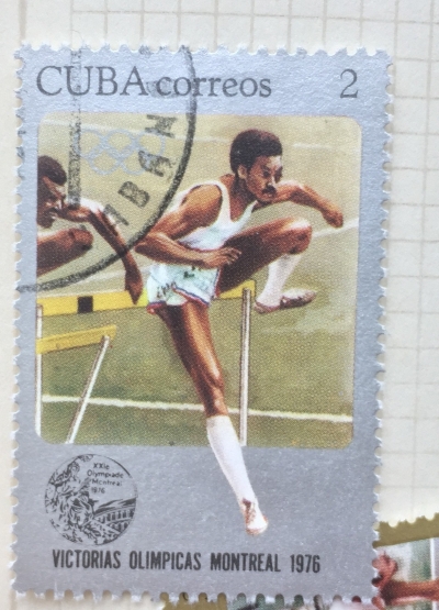 Почтовая марка Куба (Cuba correos) Silver medal: Alejandro Francisco Casañas Ramírez (1954) | Год выпуска 1976 | Код каталога Михеля (Michel) CU 2181