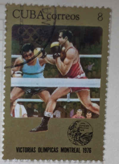 Почтовая марка Куба (Cuba correos) Various medals in boxing | Год выпуска 1976 | Код каталога Михеля (Michel) CU 2183