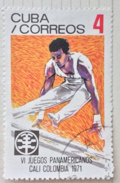 Почтовая марка Куба (Cuba correos) Gymnastics | Год выпуска 1971 | Код каталога Михеля (Michel) CU 1670